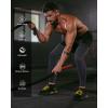 image:imageRoadbox Mens Compression Pants Running Tights with Pockets Sports Workout Leggings Athletic Base Layer for Cycling BasketballOrange
