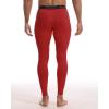 image:imageRoadbox Mens Compression Pants Running Tights with Pockets Sports Workout Leggings Athletic Base Layer for Cycling BasketballRed
