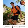 image:imageRoadbox Mens Rash Guard Short Slevee UPF 50 UV Sun Protection Water TShirts Quick Dry Swim Shirts for Surf Beach FishingBright Orange