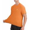 image:imageRoadbox Mens Rash Guard Short Slevee UPF 50 UV Sun Protection Water TShirts Quick Dry Swim Shirts for Surf Beach FishingBright Orange