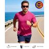 image:imageRoadbox Mens Rash Guard Short Slevee UPF 50 UV Sun Protection Water TShirts Quick Dry Swim Shirts for Surf Beach FishingHot Pink