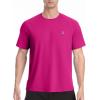 image:imageRoadbox Mens Rash Guard Short Slevee UPF 50 UV Sun Protection Water TShirts Quick Dry Swim Shirts for Surf Beach FishingHot Pink
