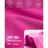 image:imageRoadbox Mens Rash Guard Short Slevee UPF 50 UV Sun Protection Water TShirts Quick Dry Swim Shirts for Surf Beach FishingHot Pink