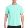 image:imageRoadbox Mens Rash Guard Short Slevee UPF 50 UV Sun Protection Water TShirts Quick Dry Swim Shirts for Surf Beach FishingLight Aqua Green