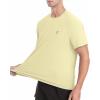 image:imageRoadbox Mens Rash Guard Short Slevee UPF 50 UV Sun Protection Water TShirts Quick Dry Swim Shirts for Surf Beach FishingLight Yellow