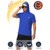 image:imageRoadbox Mens Short Sleeve Hoodie Lightweight Workout Hooded T Shirts UPF 50 Quick Dry Athletic Gym Running SweatshirtRoyal Blue