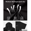 image:imageRoadbox Mens Short Sleeve Workout Gym Hoodies Lightweight Quick Dry Athletic T Shirts Sun Protection Hooded SweatshirtBlack