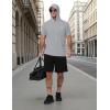 image:imageRoadbox Mens Short Sleeve Workout Gym Hoodies Lightweight Quick Dry Athletic T Shirts Sun Protection Hooded SweatshirtLight Gray