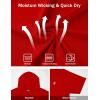 image:imageRoadbox Mens Short Sleeve Workout Gym Hoodies Lightweight Quick Dry Athletic T Shirts Sun Protection Hooded SweatshirtTomato Red