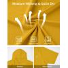 image:imageRoadbox Mens Short Sleeve Workout Gym Hoodies Lightweight Quick Dry Athletic T Shirts Sun Protection Hooded SweatshirtTurmeric