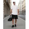 image:imageRoadbox Mens Short Sleeve Workout Gym Hoodies Lightweight Quick Dry Athletic T Shirts Sun Protection Hooded SweatshirtWhite