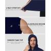 image:imageRoadbox Mens Sleeveless Hoodies Tank Top Muscle Workout Hooded Vest Quick Dry Gym Athletic Cut Off Shirts for Summer CasualBlue