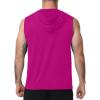 image:imageRoadbox Mens Sleeveless Hoodies Tank Top Muscle Workout Hooded Vest Quick Dry Gym Athletic Cut Off Shirts for Summer CasualPink Purple