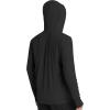 image:imageRoadbox Mens UPF 50 Sun Hoodie Jacket Full Zip UV Protection Long Sleeve Shirt Lightweight Breathable for Fishing HikingBlack