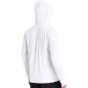 image:imageRoadbox Mens UPF 50 Sun Hoodie Jacket Full Zip UV Protection Long Sleeve Shirt Lightweight Breathable for Fishing HikingWhite