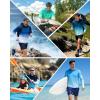 image:imageRoadbox Mens UPF 50 Sun Hoodie UV Hooded Long Sleeve Fishing Shirts Lightweight SPF Rash Guard for Outdoor Hiking SwimBlack Gradient