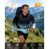 image:imageRoadbox Mens UPF 50 Sun Hoodie UV Hooded Long Sleeve Fishing Shirts Lightweight SPF Rash Guard for Outdoor Hiking SwimBlack Gradient