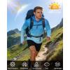 image:imageRoadbox Mens UPF 50 Sun Hoodie UV Hooded Long Sleeve Fishing Shirts Lightweight SPF Rash Guard for Outdoor Hiking SwimBlue Gradient