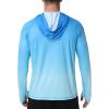 image:imageRoadbox Mens UPF 50 Sun Hoodie UV Hooded Long Sleeve Fishing Shirts Lightweight SPF Rash Guard for Outdoor Hiking SwimBlue Gradient
