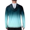 image:imageRoadbox Mens UPF 50 Sun Hoodie UV Hooded Long Sleeve Fishing Shirts Lightweight SPF Rash Guard for Outdoor Hiking SwimDark Green Gradient