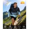 image:imageRoadbox Mens UPF 50 Sun Hoodie UV Hooded Long Sleeve Fishing Shirts Lightweight SPF Rash Guard for Outdoor Hiking SwimDark Green Gradient