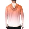 image:imageRoadbox Mens UPF 50 Sun Hoodie UV Hooded Long Sleeve Fishing Shirts Lightweight SPF Rash Guard for Outdoor Hiking SwimLight Orange Gradient