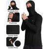 image:imageRoadbox Mens UPF 50 Sun Protection Fishing Hooodie Shirt Long Sleeve UV SPF Lightweight Hooded with Mask for Hiking Running