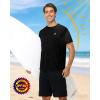 image:imageRoadbox Mens UPF 50 Sun Protection TShirt Quick Dry UV Workout Shirts Lightweight Breathable Outdoor Running Fishing TeeBlack