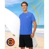 image:imageRoadbox Mens UPF 50 Sun Protection TShirt Quick Dry UV Workout Shirts Lightweight Breathable Outdoor Running Fishing TeeBlue