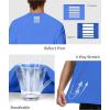 image:imageRoadbox Mens UPF 50 Sun Protection TShirt Quick Dry UV Workout Shirts Lightweight Breathable Outdoor Running Fishing TeeBlue