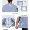 image:imageRoadbox Mens UPF 50 Sun Protection TShirt Quick Dry UV Workout Shirts Lightweight Breathable Outdoor Running Fishing TeeBlue Gray