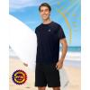 image:imageRoadbox Mens UPF 50 Sun Protection TShirt Quick Dry UV Workout Shirts Lightweight Breathable Outdoor Running Fishing TeeDark Blue