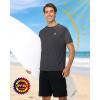 image:imageRoadbox Mens UPF 50 Sun Protection TShirt Quick Dry UV Workout Shirts Lightweight Breathable Outdoor Running Fishing TeeDark Gray