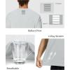 image:imageRoadbox Mens UPF 50 Sun Protection TShirt Quick Dry UV Workout Shirts Lightweight Breathable Outdoor Running Fishing TeeLight Gray