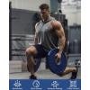image:imageRoadbox Mens Workout Sleeveless Hoodie Quick Dry Athletic Hooded Tank Tops Lightweight Gym Running Muscle Cut Off T ShirtsCement Grey