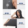 image:imageRoadbox Mens Workout Sleeveless Hoodie Quick Dry Athletic Hooded Tank Tops Lightweight Gym Running Muscle Cut Off T ShirtsCement Grey
