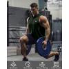 image:imageRoadbox Mens Workout Sleeveless Hoodie Quick Dry Athletic Hooded Tank Tops Lightweight Gym Running Muscle Cut Off T ShirtsDark Army Green