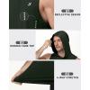 image:imageRoadbox Mens Workout Sleeveless Hoodie Quick Dry Athletic Hooded Tank Tops Lightweight Gym Running Muscle Cut Off T ShirtsDark Army Green