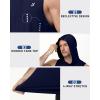 image:imageRoadbox Mens Workout Sleeveless Hoodie Quick Dry Athletic Hooded Tank Tops Lightweight Gym Running Muscle Cut Off T ShirtsNavy