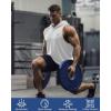 image:imageRoadbox Mens Workout Sleeveless Hoodie Quick Dry Athletic Hooded Tank Tops Lightweight Gym Running Muscle Cut Off T ShirtsWhite