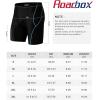 image:imageRoadbox Swim Jammers for Men Racing Athletic Quick Dry Swimsuit Endurance Training Competitive Swimming Shorts UPF 50Black  Lake Blue Stitching