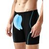 image:imageRoadbox Swim Jammers for Men Racing Athletic Quick Dry Swimsuit Endurance Training Competitive Swimming Shorts UPF 50Black  Lake Blue Stitching