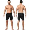 image:imageRoadbox Swim Jammers for Men Racing Athletic Quick Dry Swimsuit Endurance Training Competitive Swimming Shorts UPF 50Black