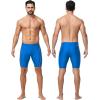image:imageRoadbox Swim Jammers for Men Racing Athletic Quick Dry Swimsuit Endurance Training Competitive Swimming Shorts UPF 50Blue  Orange Stitching