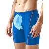 image:imageRoadbox Swim Jammers for Men Racing Athletic Quick Dry Swimsuit Endurance Training Competitive Swimming Shorts UPF 50Blue  Orange Stitching