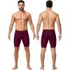 image:imageRoadbox Swim Jammers for Men Racing Athletic Quick Dry Swimsuit Endurance Training Competitive Swimming Shorts UPF 50Burgundy