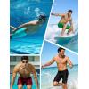 image:imageRoadbox Swim Jammers for Men Racing Athletic Quick Dry Swimsuit Endurance Training Competitive Swimming Shorts UPF 50Lake Green