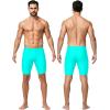 image:imageRoadbox Swim Jammers for Men Racing Athletic Quick Dry Swimsuit Endurance Training Competitive Swimming Shorts UPF 50Lake Green