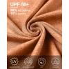 image:imageRoadbox Swim Shirts Short Sleeve for Men Sun Protection UPF 50 Fishing Rash Guard UV Gym Workout Shirt for Running OutdoorOrange