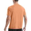 image:imageRoadbox Swim Shirts Short Sleeve for Men Sun Protection UPF 50 Fishing Rash Guard UV Gym Workout Shirt for Running OutdoorOrange